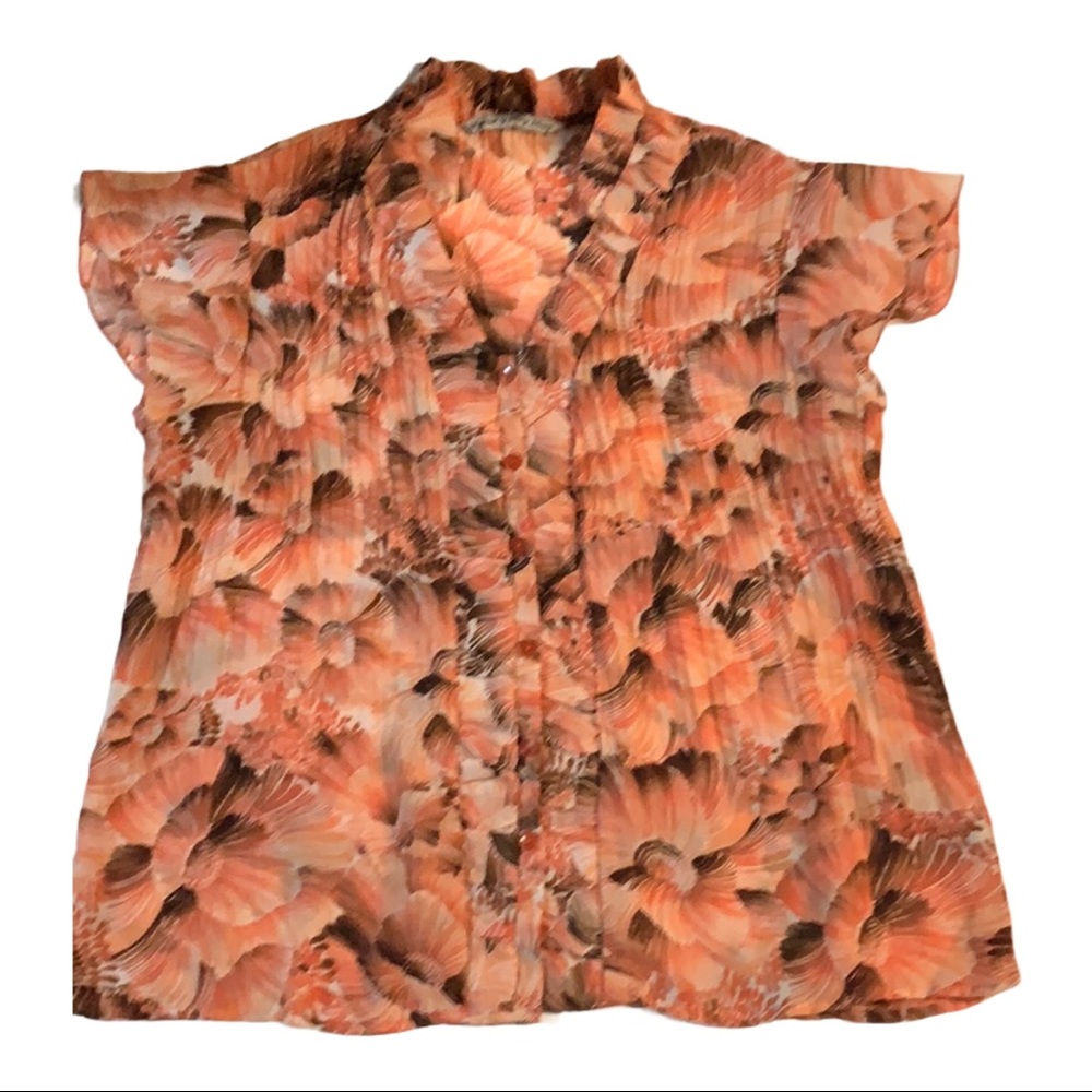 Larry Levine Signature Spring Floral Blouse
